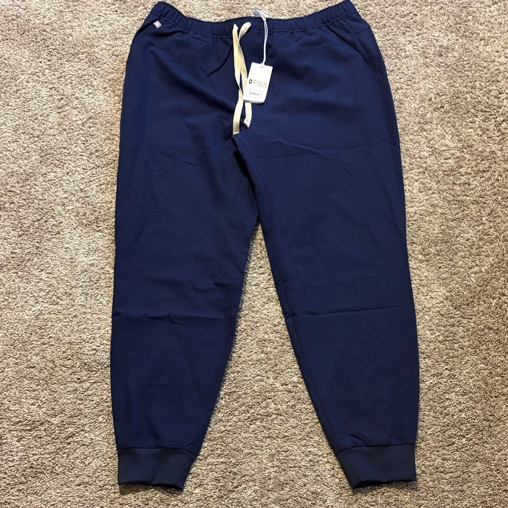 Figs Men’s Navy Blue Tansen‎ Jogger Scrub Pants NEW XL